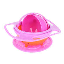 Load image into Gallery viewer, Baby Bowl Universal Gyro Bowl Practical Design Children 360 Degrees Rotate Balance Gyro Umbrella Bowl Spill-Proof Bowl Tableware