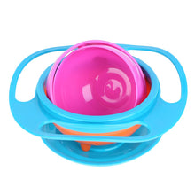 Load image into Gallery viewer, Baby Bowl Universal Gyro Bowl Practical Design Children 360 Degrees Rotate Balance Gyro Umbrella Bowl Spill-Proof Bowl Tableware