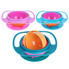 Load image into Gallery viewer, Baby Bowl Universal Gyro Bowl Practical Design Children 360 Degrees Rotate Balance Gyro Umbrella Bowl Spill-Proof Bowl Tableware