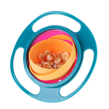 Load image into Gallery viewer, Baby Bowl Universal Gyro Bowl Practical Design Children 360 Degrees Rotate Balance Gyro Umbrella Bowl Spill-Proof Bowl Tableware