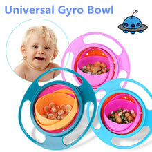 Load image into Gallery viewer, Baby Bowl Universal Gyro Bowl Practical Design Children 360 Degrees Rotate Balance Gyro Umbrella Bowl Spill-Proof Bowl Tableware