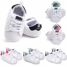 Load image into Gallery viewer, Toddler Baby Prewalkers Shoes Newborn Babies Boys Girls Soft Soled Crib Shoes Prewalker Accesorries