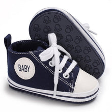 Load image into Gallery viewer, Baby Shoes Boy Girl Star Solid Sneaker Cotton Soft Sole Newborn Infant First Walkers Anti-Slip Toddler Casual Canvas Crib Shoes