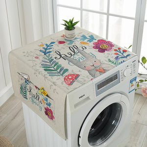 Waterproof Washing Machine Cover Refrigerator Cover Microwave Oven Cover Household Kitchen Refrigertor Dust Cover with Pocket