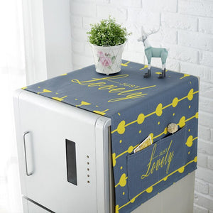 Waterproof Washing Machine Cover Refrigerator Cover Microwave Oven Cover Household Kitchen Refrigertor Dust Cover with Pocket