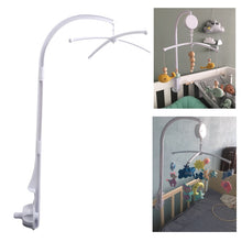 Load image into Gallery viewer, Baby Crib Holder White Rattles Arm Bracket Set Cot 360 Degree Rotating Cribs Bed Bell Toy Wind-up Baby Rotary Mobile Music Box