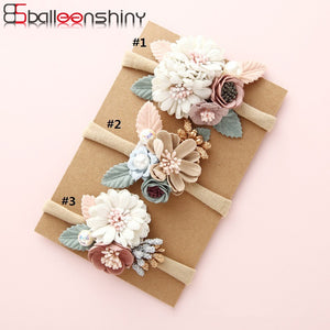 BalleenShiny Fashion Florals Headband For Newborn Babies