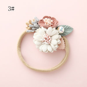 BalleenShiny Fashion Florals Headband For Newborn Babies