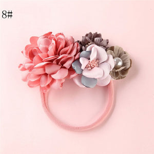 BalleenShiny Fashion Florals Headband For Newborn Babies