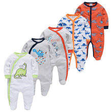 Load image into Gallery viewer, 5pcs Sleepers Baby Pyjamas/Rompers For Newborn Baby Girl And Baby Boy