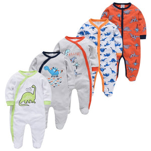 5pcs Sleepers Baby Pyjamas/Rompers For Newborn Baby Girl And Baby Boy