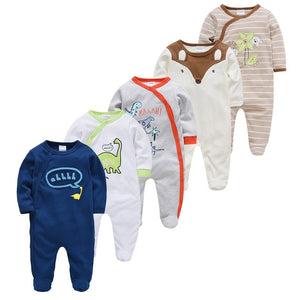 5pcs Sleepers Baby Pyjamas/Rompers For Newborn Baby Girl And Baby Boy