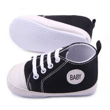 Load image into Gallery viewer, Baby Shoes Boy Girl Star Solid Sneaker Cotton Soft Sole Newborn Infant First Walkers Anti-Slip Toddler Casual Canvas Crib Shoes