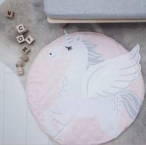 90CM Round Play Game Mats For Kids Room Decoration