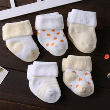 Load image into Gallery viewer, 5 Pair/lot new cotton thick baby toddler socks (suitable for autumn and winter)