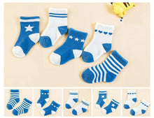 Load image into Gallery viewer, 5 Pair/lot new cotton thick baby toddler socks (suitable for autumn and winter)