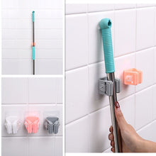 Load image into Gallery viewer, 1Pc Mop Broom Holder Wall Mounted Mop Holder Household Adhesive Storage Broom Hanger Mop Hook Racks Kitchen Bathroom Organizer