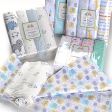 Load image into Gallery viewer, 4Pcs/Lot Muslin 100% Cotton Flannel Baby Swaddles Soft Newborns Blankets Baby Blankets Newborn Muslin Diapers Baby Swaddle Wrap