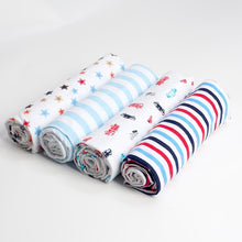 Load image into Gallery viewer, 4Pcs/Lot Muslin 100% Cotton Flannel Baby Swaddles Soft Newborns Blankets Baby Blankets Newborn Muslin Diapers Baby Swaddle Wrap