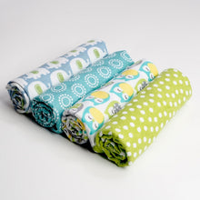 Load image into Gallery viewer, 4Pcs/Lot Muslin 100% Cotton Flannel Baby Swaddles Soft Newborns Blankets Baby Blankets Newborn Muslin Diapers Baby Swaddle Wrap