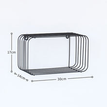 Load image into Gallery viewer, Nordic Hexagonal Grid Iron Decorative Wall Shelf