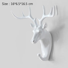 Load image into Gallery viewer, Hanger Keys Creative American Hanging Hook Holder Wall Home Strong Seamless Sticking Hook Decorative Hook Creative Animal Hooks