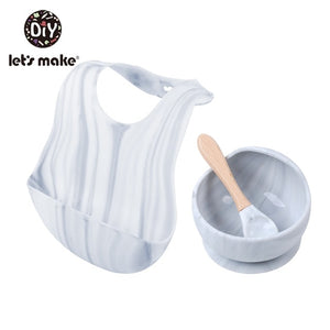 Silicone Baby Feeding Set Waterproof Spoon & Bowl