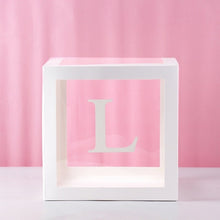 Load image into Gallery viewer, Transparent Cube Balloon Box With Letter A- Z