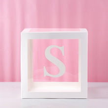 Load image into Gallery viewer, Transparent Cube Balloon Box With Letter A- Z