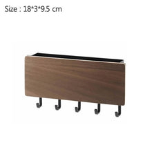 Load image into Gallery viewer, New Wall-hung Type Wooden Decorative Wall Shelf Sundries Storage Box Prateleira Hanger Organizer Key Rack Wood Wall Shelf