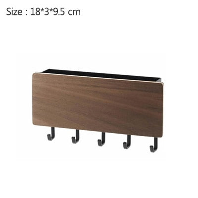 New Wall-hung Type Wooden Decorative Wall Shelf Sundries Storage Box Prateleira Hanger Organizer Key Rack Wood Wall Shelf