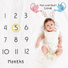 Load image into Gallery viewer, Monthly Growth Bedding Decor For Newborn Baby