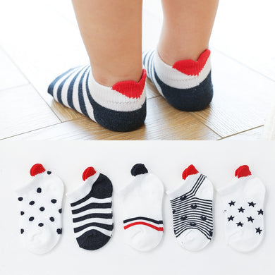 5 Pairs - Cute Lovely Short Baby Socks