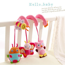 Load image into Gallery viewer, Toy Baby Stroller Comfort Stuffed Animal Rattle Mobile Infant Stroller Toys For Baby Hanging Bed Bell Crib Rattles Toys Gifts