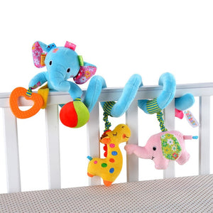 Toy Baby Stroller Comfort Stuffed Animal Rattle Mobile Infant Stroller Toys For Baby Hanging Bed Bell Crib Rattles Toys Gifts