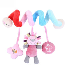 Load image into Gallery viewer, Toy Baby Stroller Comfort Stuffed Animal Rattle Mobile Infant Stroller Toys For Baby Hanging Bed Bell Crib Rattles Toys Gifts