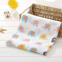 Load image into Gallery viewer, 120cm*110cm Swaddle Blanket Baby Blanket Bamboo Muslin Blanket 120 Baby Blankets Newborn Blanket Swaddle Cotton