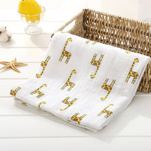 Load image into Gallery viewer, 120cm*110cm Swaddle Blanket Baby Blanket Bamboo Muslin Blanket 120 Baby Blankets Newborn Blanket Swaddle Cotton