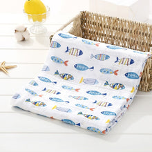 Load image into Gallery viewer, 120cm*110cm Swaddle Blanket Baby Blanket Bamboo Muslin Blanket 120 Baby Blankets Newborn Blanket Swaddle Cotton