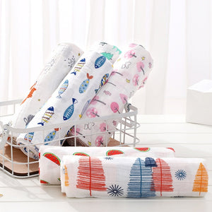 120cm*110cm Swaddle Blanket Baby Blanket Bamboo Muslin Blanket 120 Baby Blankets Newborn Blanket Swaddle Cotton