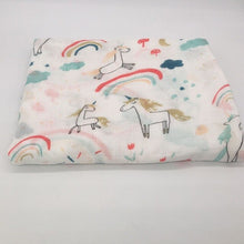 Load image into Gallery viewer, Baby Muslin Swaddle Blankets 70%bamboo + 30%cotton Baby Blanket Newborn Bath Towel Muslin Diaper