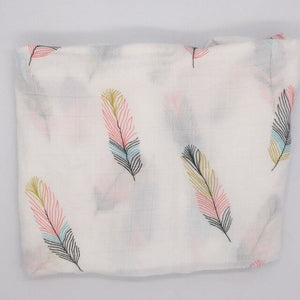 Baby Muslin Swaddle Blankets 70%bamboo + 30%cotton Baby Blanket Newborn Bath Towel Muslin Diaper