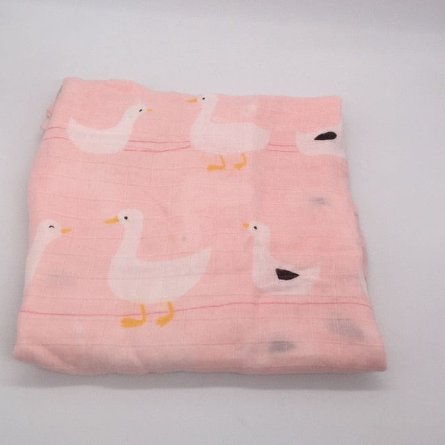 Baby Muslin Swaddle Blankets 70%bamboo + 30%cotton Baby Blanket Newborn Bath Towel Muslin Diaper