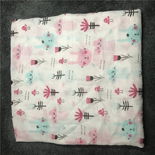 Load image into Gallery viewer, 120cm*110cm 2 Layer Muslin Blanket Gauze Bamboo Baby Swaddle Blankets Newborn Baby Muslin Battaniye