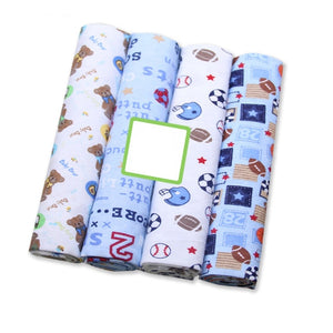 4Pcs/Lot Muslin 100% Cotton Baby Bed Sheet Baby Swaddles Soft Newborns Blankets Blankets Muslin Diapers Swaddle Bed Wrap Sheet