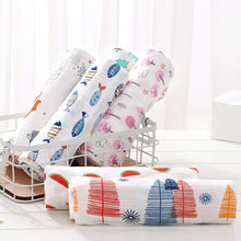 Load image into Gallery viewer, 120x110cm Muslin Cotton Baby Swaddles Soft Newborn Blankets Bath Gauze Infant Wrap Sleepsack Stroller Cover Play Mat Baby Deken