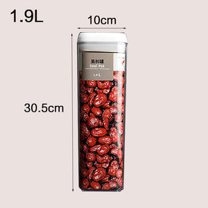 Purchase Set [Send 1 Sticker + 1 Pen] Food storage container Acrylic kitchen storage multigrain storage jar transparent sealed