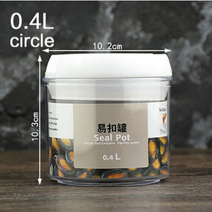 Purchase Set [Send 1 Sticker + 1 Pen] Food storage container Acrylic kitchen storage multigrain storage jar transparent sealed