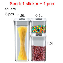 Load image into Gallery viewer, Purchase Set [Send 1 Sticker + 1 Pen] Food storage container Acrylic kitchen storage multigrain storage jar transparent sealed