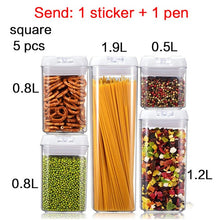 Load image into Gallery viewer, Purchase Set [Send 1 Sticker + 1 Pen] Food storage container Acrylic kitchen storage multigrain storage jar transparent sealed